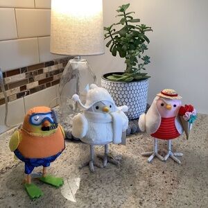 Set of Three Spritz Birds Featherly Friends from Target